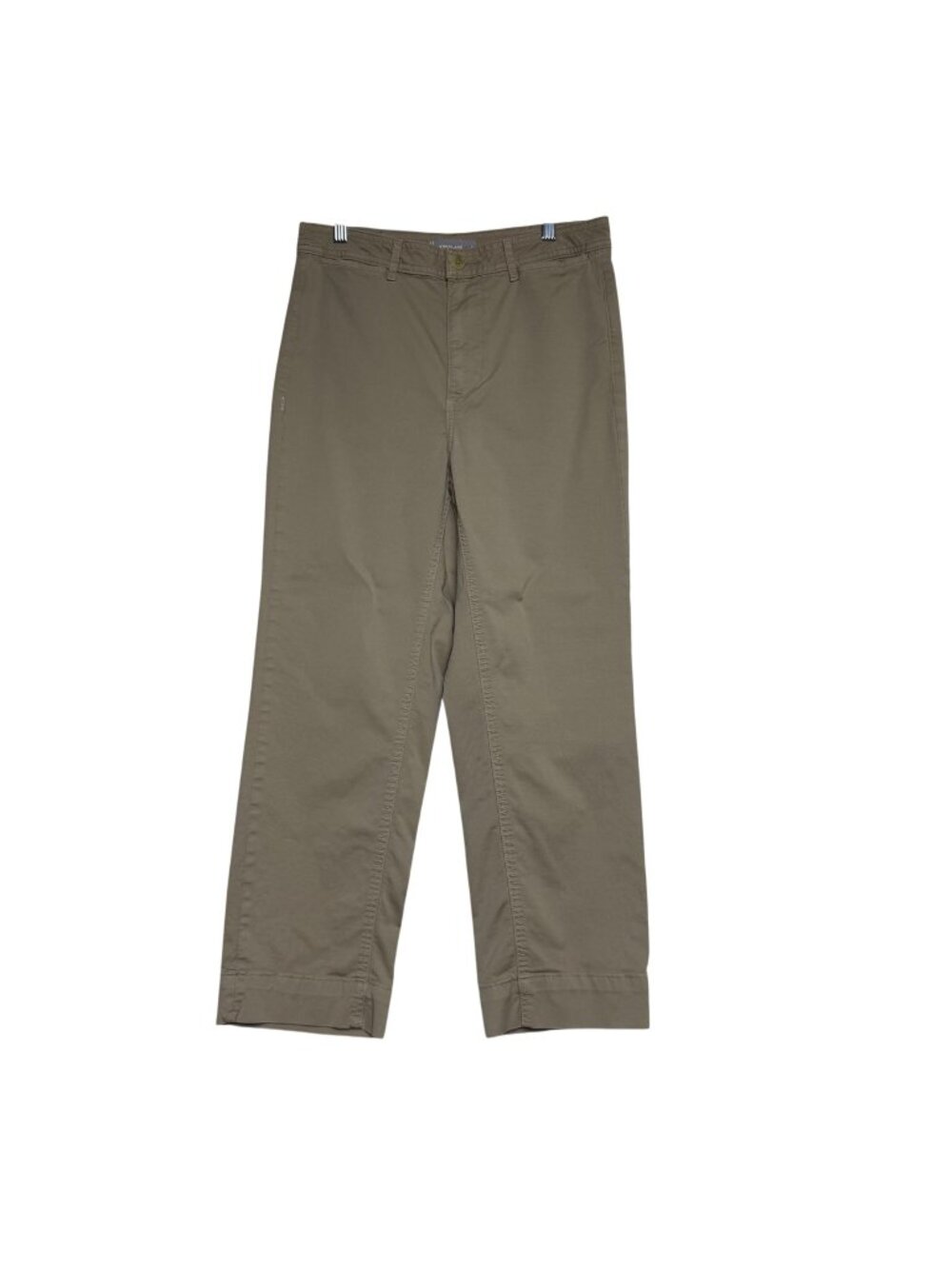 Everlane Women's Khaki Chino Pants Flat Front Pants Cotton Size 6